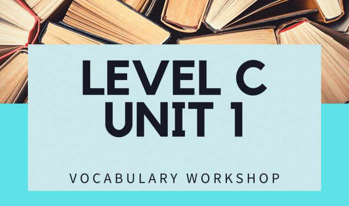 Vocabulary workshop unit 2 answers level c