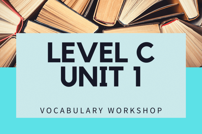 Vocabulary workshop unit 2 answers level c