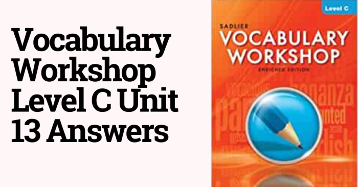 Vocabulary workshop unit 2 answers level c