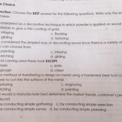 Multiple choice test taking tips